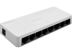 Qoltec 52246 Unmanaged L2 Switch με 8 Θύρες Ethernet 1000Mbps
