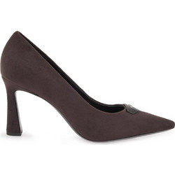 DKNY Γόβες Suede με Χοντρό Ψηλό Τακούνι Σοκολατί K3698817-BRN