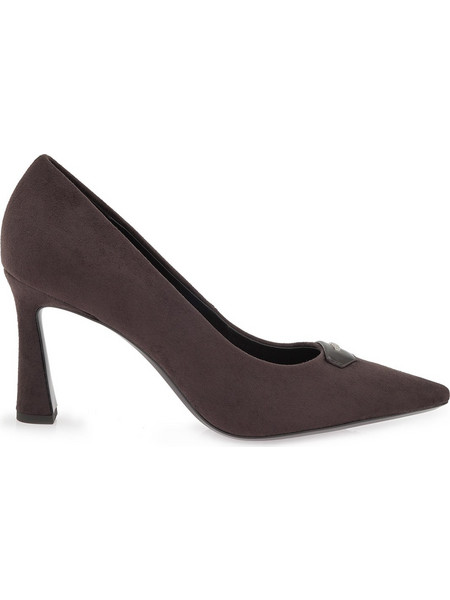 DKNY Γόβες Suede με Χοντρό Ψηλό Τακούνι Σοκολατί K3698817-BRN