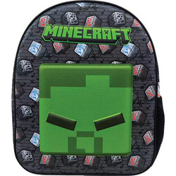 Gim Minecraft Metro Art Σχολική Τσάντα Πλάτης Νηπιαγωγείου Μαύρη 316-05050
