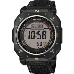 Casio Protrek Ψηφιακό Ανδρικό Ρολόι Solar με Μαύρο Υφασμάτινο Λουράκι PRG-69B-1