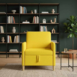 vidaXL Πολυθρόνα Κίτρινη 42036873