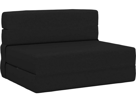 vidaXL Διθέσιος Καναπές Κρεβάτι Μαύρος 70x72x60cm 900070