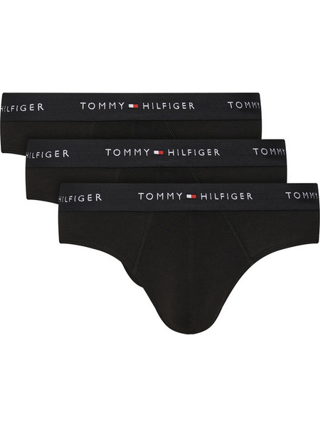 Tommy Hilfiger Ανδρικά Σλιπ Βαμβακερά Μαύρα 3Pack UM0UM03471-0WE