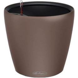 Lechuza Classico Color Ls 28 Αυτοποτιζόμενη Γλάστρα Εσωτερικού Χώρου Στρογγυλή Μεταλλική Καφέ 28x26cm 14273