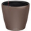 Lechuza Classico Color Ls 28 Αυτοποτιζόμενη Γλάστρα Εσωτερικού Χώρου Στρογγυλή Μεταλλική Καφέ 28x26cm 14273