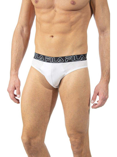 Fila Ανδρικό Σλιπ Βαμβακερό Λευκό FU5121-300