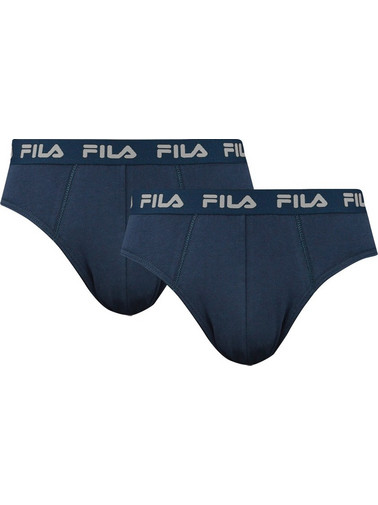 Fila Ανδρικά Σλιπ Βαμβακερά Navy Μπλε 2Pack FU5003-321