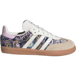 Adidas Liberty Samba Παιδικά Sneakers Λευκά Μωβ SAMBAOG