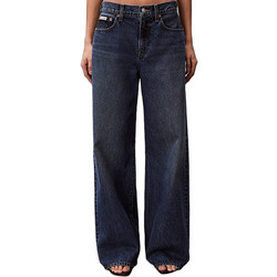 Calvin Klein Γυναικείο Τζιν Παντελόνι Relaxed Εφαρμογή Navy Μπλε LV047F727G-SD3LG