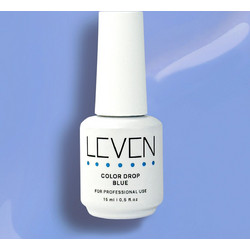 Leven Color Drop Blue Top Coat Ημιμόνιμο Βερνίκι Νυχιών 15ml
