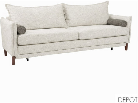 Depot Commodo Off White Neve 02 Τριθέσιος Καναπές Λευκός 230x81x88cm 71-0434