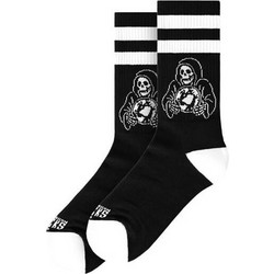 American Socks Dead Planet Ανδρικές Κάλτσες Ψηλές με Σχέδια Μαύρες AS559