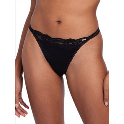 Dorina Γυναικείο String με Δαντέλα Μαύρο FXST0054MI127-BK0001