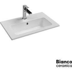 Bianco Flat Ένθετος Νιπτήρας Μπάνιου Πορσελάνης Λευκός 508-37060-300