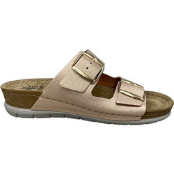 Sunny Altea Γυναικεία Σανδάλια Suede Ανατομικά Χρυσά 50102