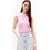 Tommy Jeans Γυναικείο Καλοκαιρινό Top Ριπ Ροζ DW0DW20920-U06