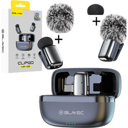 Blavec MK-03 ClipGo Σετ 2 Ασύρματα Μικρόφωνα Πέτου USB-C