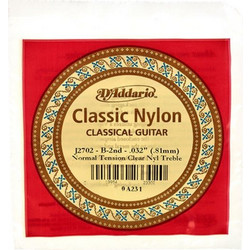 D'Addario J2702 Χορδή Κλασικής Κιθάρας B Nylon 32" Medium Tension