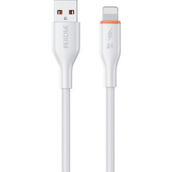 Wekome WDC-120i Braided USB-A to Lightning Cable 12W 1m White