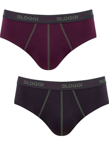Sloggi Ανδρικά Σλιπ Βαμβακερά 2Pack 10050546-M022