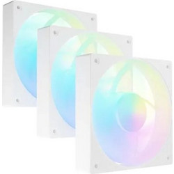 Fury S12 Case Fan 120mm ARGB με Σύνδεση 3-Pin 4-Pin PWM 3τμχ White