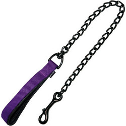 Gloria Pets Classic Λουρί Σκύλου Ατσάλινο 1.2m x 3mm Μωβ