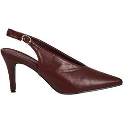 Elenross Γόβες Slingback Δερμάτινες με Τακούνι Στιλέτο Μπορντό GS09995W-BOR