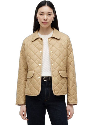 Tommy Hilfiger Γυναικείο Μπουφάν Καπιτονέ Μακρύ Μπεζ WW0WW50936-AEH