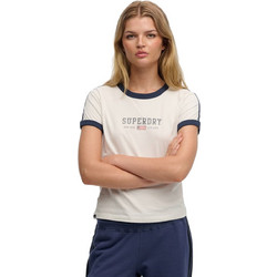 Superdry Γυναικείο Αθλητικό T-Shirt Λευκό W1011879A-71D