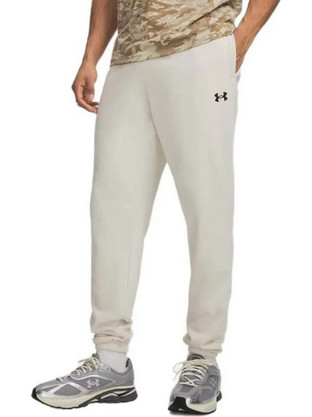 Under Armour Ανδρικό Παντελόνι Φόρμας με Λάστιχο Εκρού 6014638-110