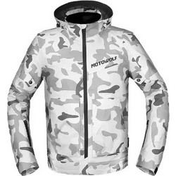 Motowolf MDL0520 Ανδρικό Αδιάβροχο Μπουφάν Αντιανεμικό 3XL Γκρι