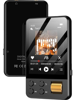 RUIZU M19 Player 32GB με Οθόνη Αφής 2.4" Bluetooth & Ραδιόφωνο Μαύρο