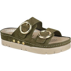 Vesna Γυναικεία Σανδάλια Suede Ανατομικά Χακί 880510