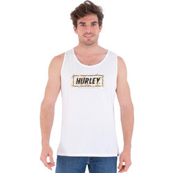Hurley Ανδρικό Αθλητικό T-Shirt Λευκό MTK0004030