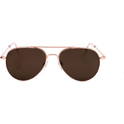 American Optical General Ανδρικά Γυαλιά Ηλίου Aviator Μεταλλικά Χρυσά με Καφέ Φακό