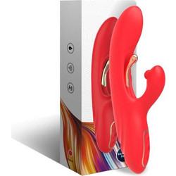 with Oscillating Tongue Δονητής Rabbit Κόκκινος