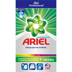 Ariel Professional Aqua Poudre Color Επαγγελματική Σκόνη Πλυντηρίου για Χρωματιστά 150 Μεζούρες