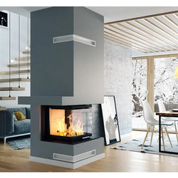 Hitze Trinity Ενεργειακό Τζάκι Αερόθερμο Ξύλου Ίσιο 10kW
