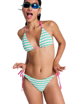 Roxy Bikini Brazil Πράσινο Σομόν ERJX405256-GMT0