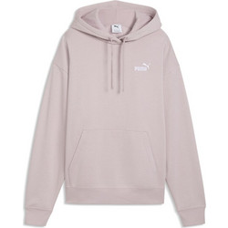 Puma ESS Small No1 Logo Comfort Hoodie FL Ανδρικό Αθλητικό Φούτερ με Κουκούλα Ροζ 682397-49
