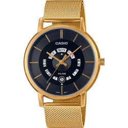 Casio Ανδρικό Ρολόι με Χρυσό Μεταλλικό Μπρασελέ MTP-B135MG-1A