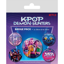 Pyramid K-Pop Demon Hunters 5-Pack Pins