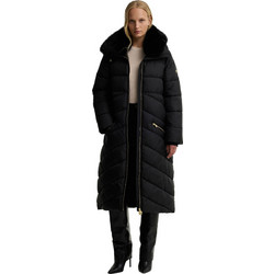 Barbour Cyrus Γυναικείο Μπουφάν Χειμωνιάτικο Puffer Μακρύ Μαύρο LQU1916-BK11