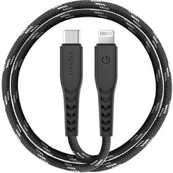 Energea Nyloflex C94 Braided USB-C to Lightning Cable 1.5m Black Silver
