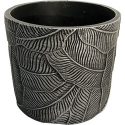 MarHome Κασπώ Τσιμεντένιο Μαύρο Ασημί 17x14cm 06-20743