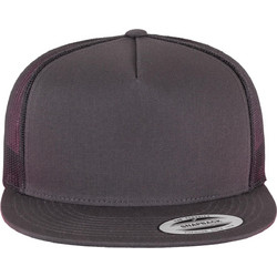 Flexfit Classic Trucker Ανδρικό Καπέλο Jockey με Δίχτυ Snapback Υφασμάτινο Ανθρακί 6006-00091