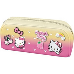 CoolPack Hello Kitty Κασετίνα Βαρελάκι Κίτρινη Ροζ 13082PTR
