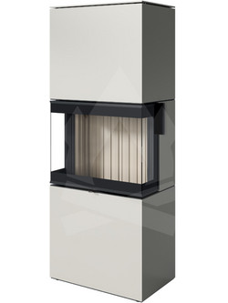 Spartherm Largo L Steel Pearl Ivory Eboris 1300 Ατσάλινη Ξυλόσομπα Αερόθερμη 11.4kW
