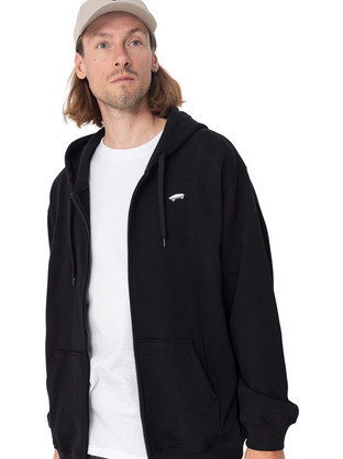 Vans Ανδρική Ζακέτα Φούτερ με Κουκούλα και Φερμουάρ Μαύρη VN0010GBBLK